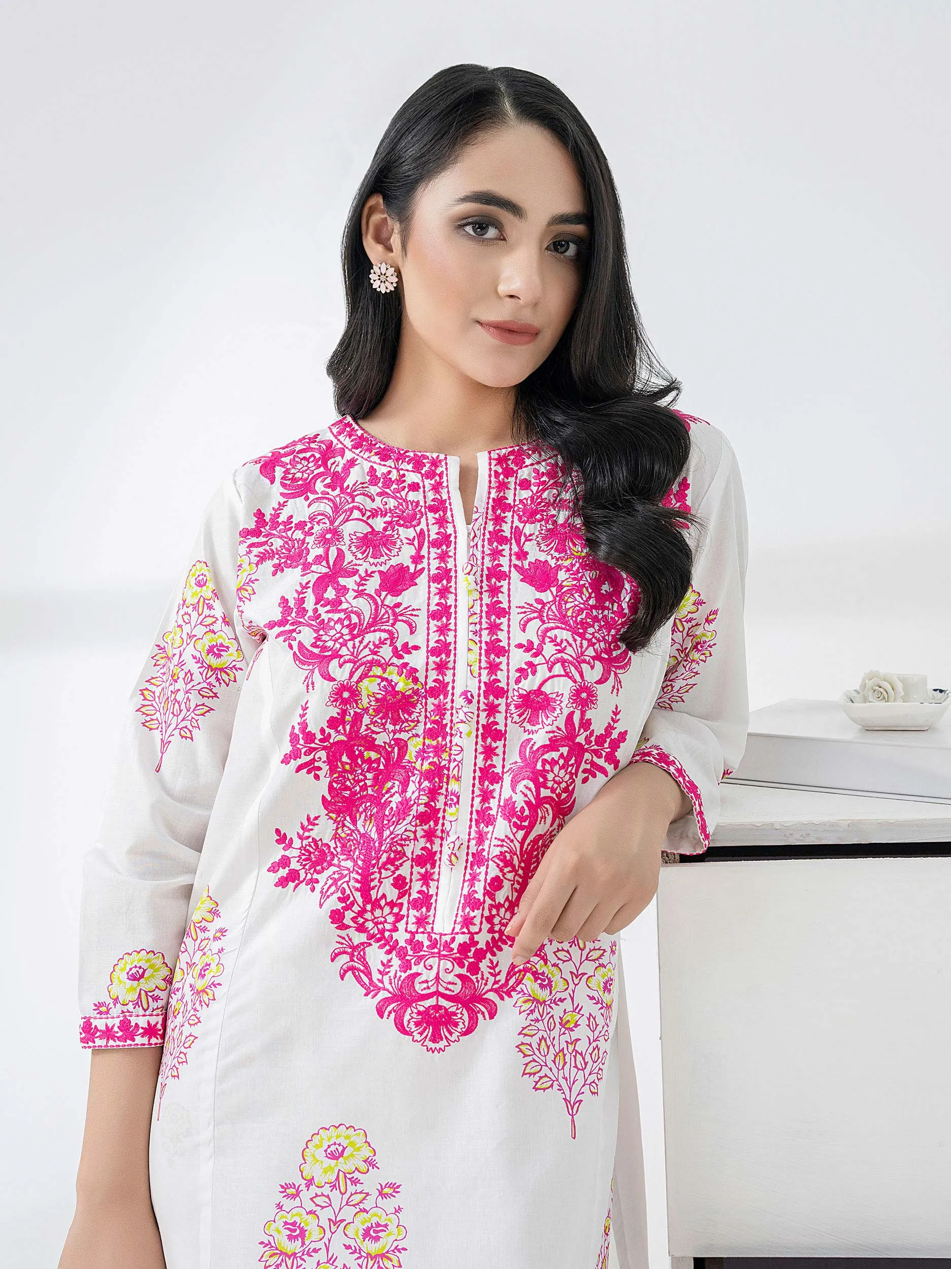 2 Piece Lawn Suit-Embroidered (Pret)