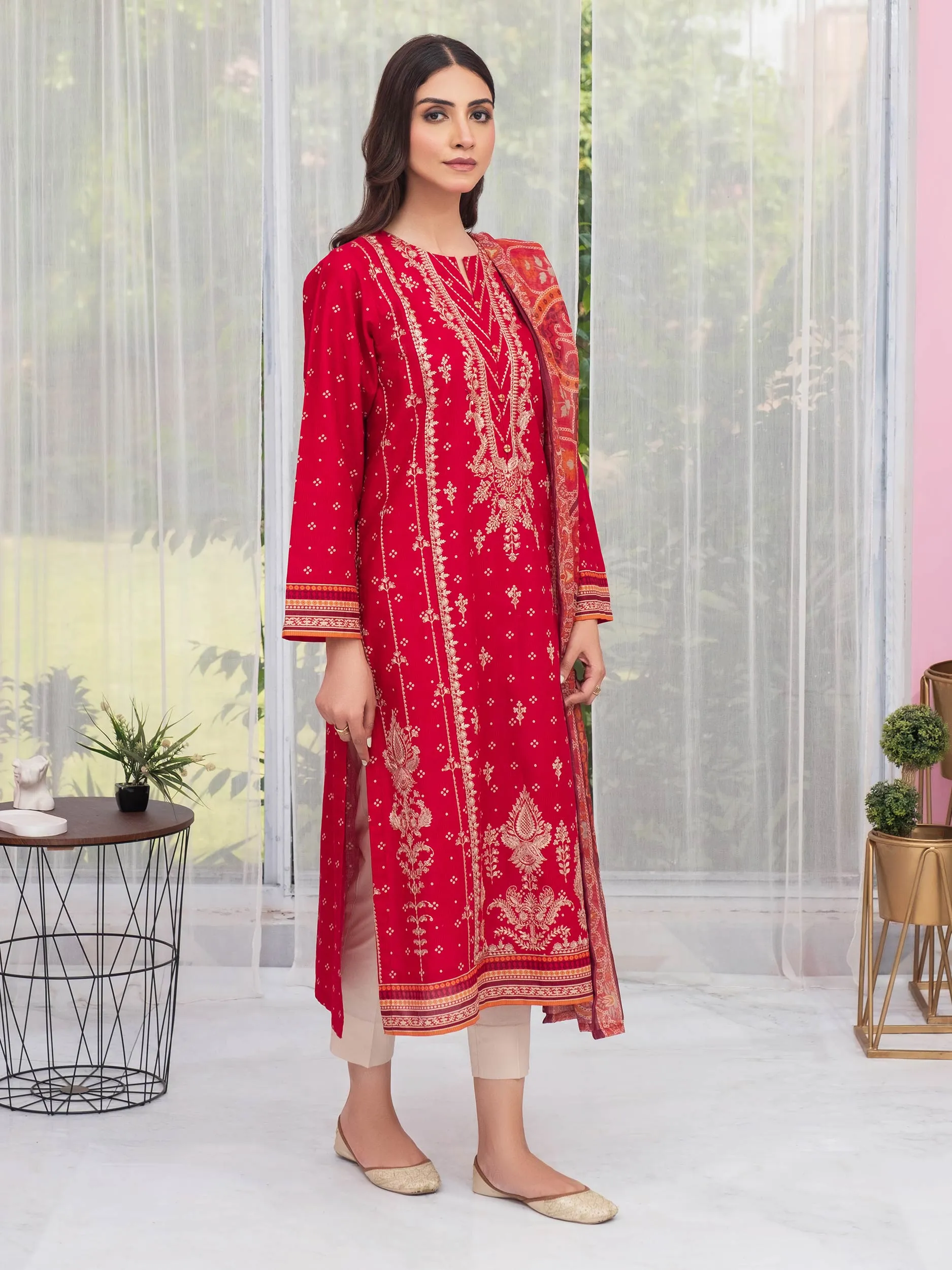 2 Piece Lawn Suit-Embroidered (Unstitched)