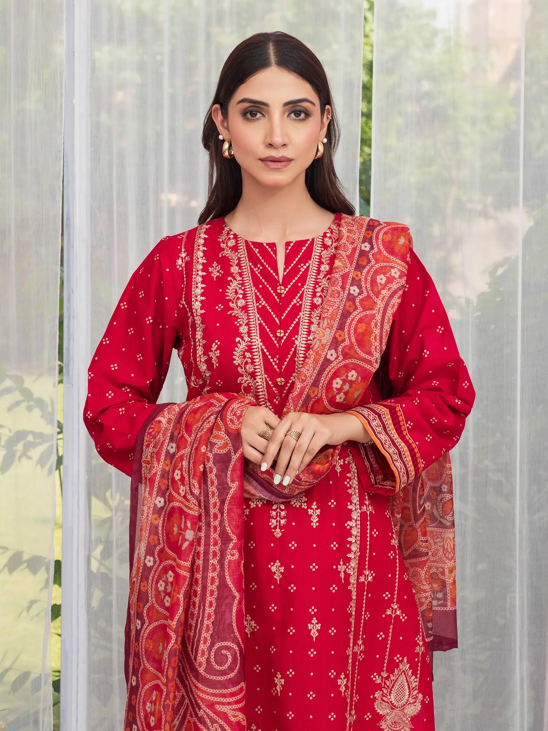 2 Piece Lawn Suit-Embroidered (Unstitched)