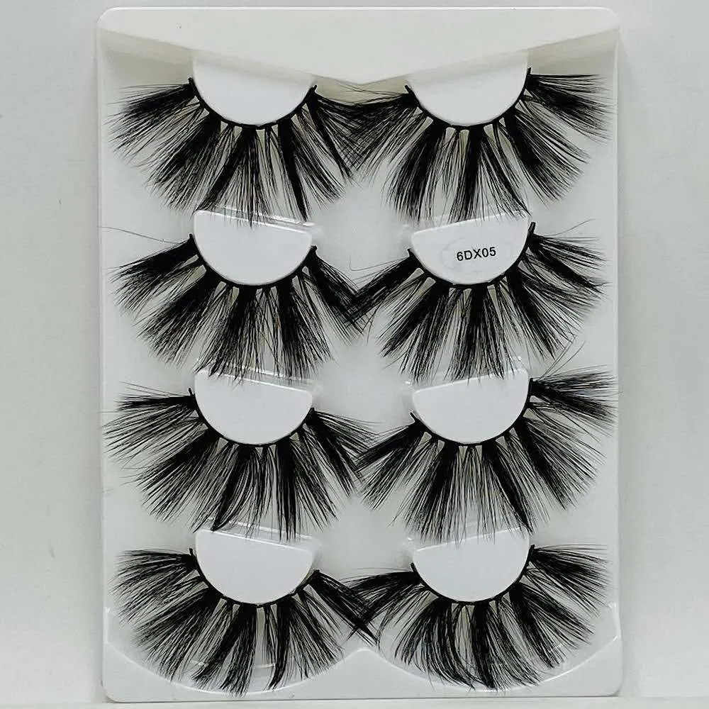 25mm mink eyelashes(4 pairs)