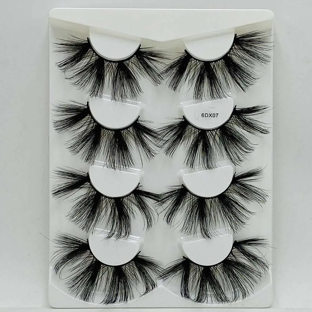 25mm mink eyelashes(4 pairs)