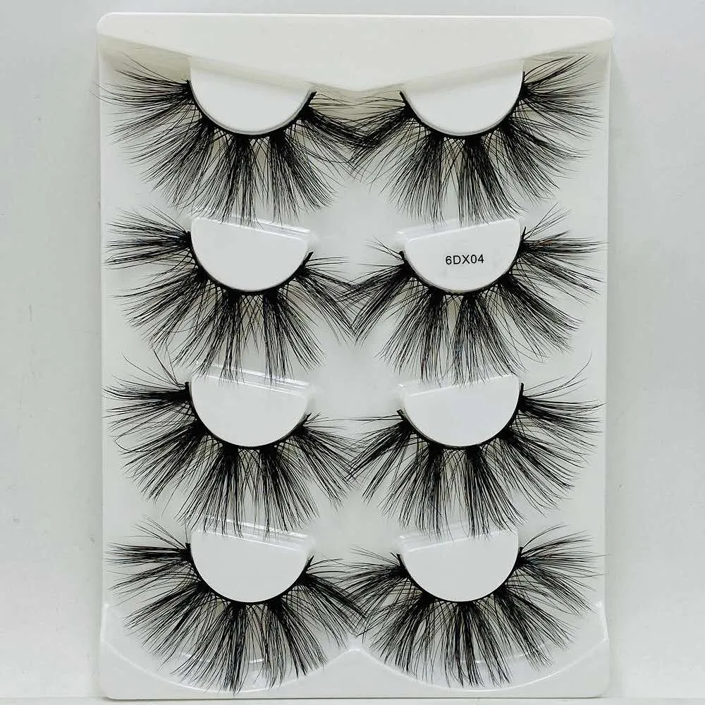 25mm mink eyelashes(4 pairs)