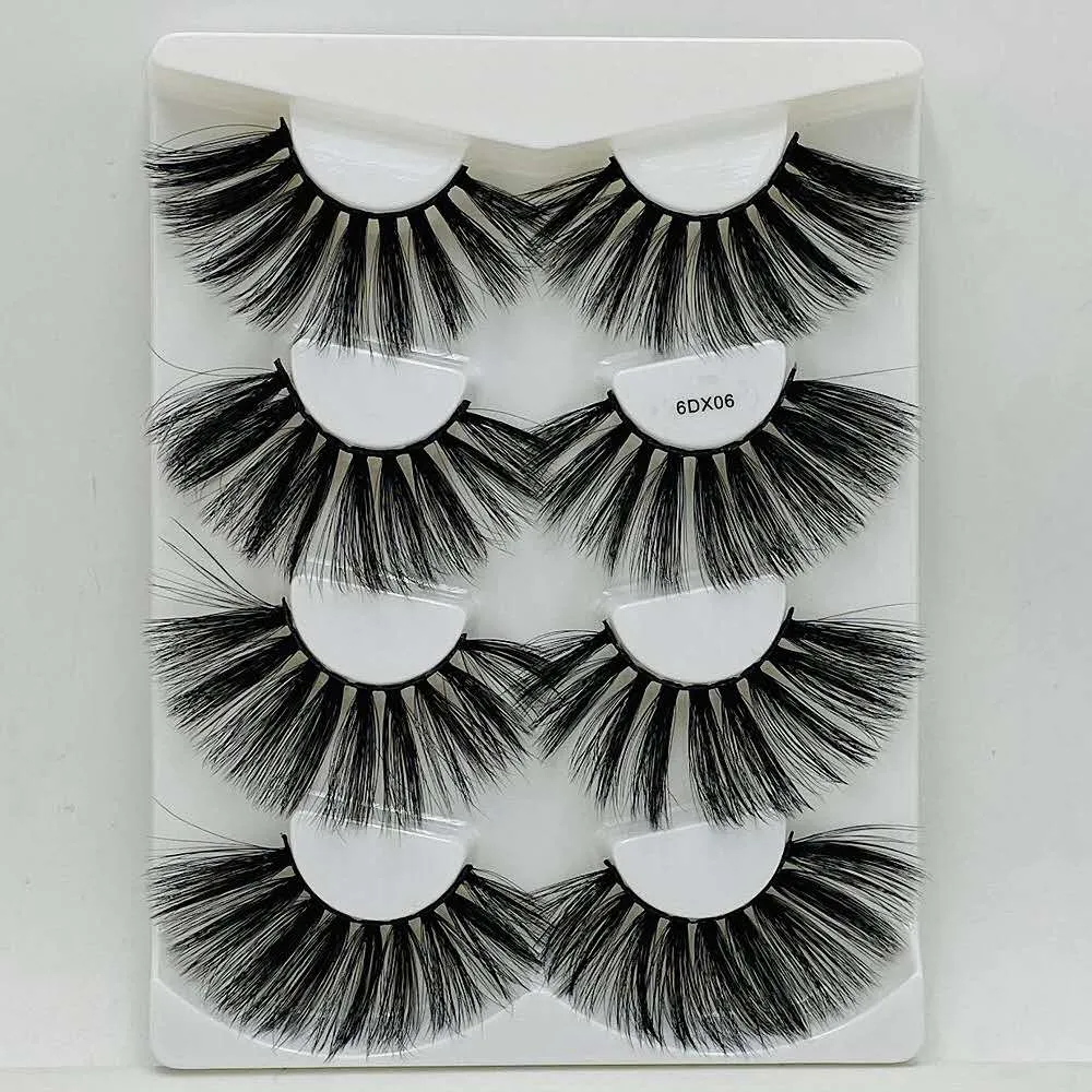 25mm mink eyelashes(4 pairs)