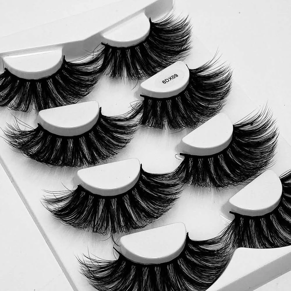 25mm mink eyelashes(4 pairs)