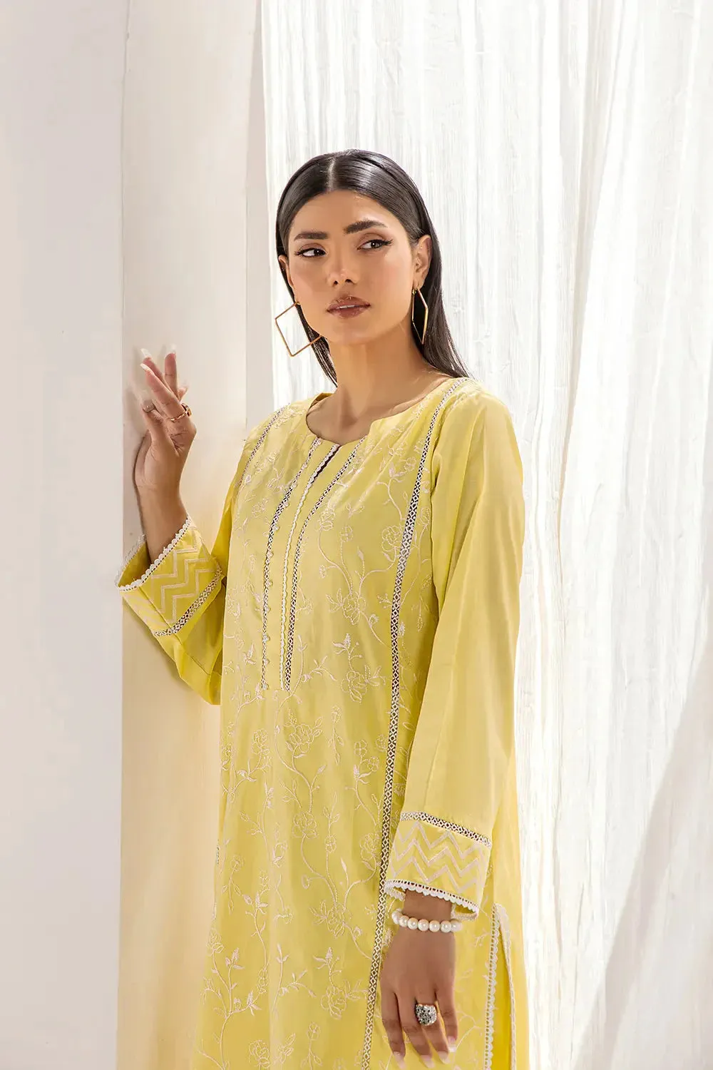 2PC Stitched Embroidered Lawn Shirt and Trouser KSTE-2700