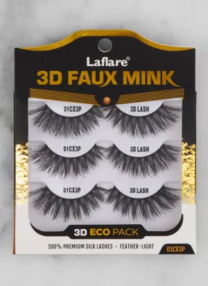 3D Faux Mink Lashes Trio Pack