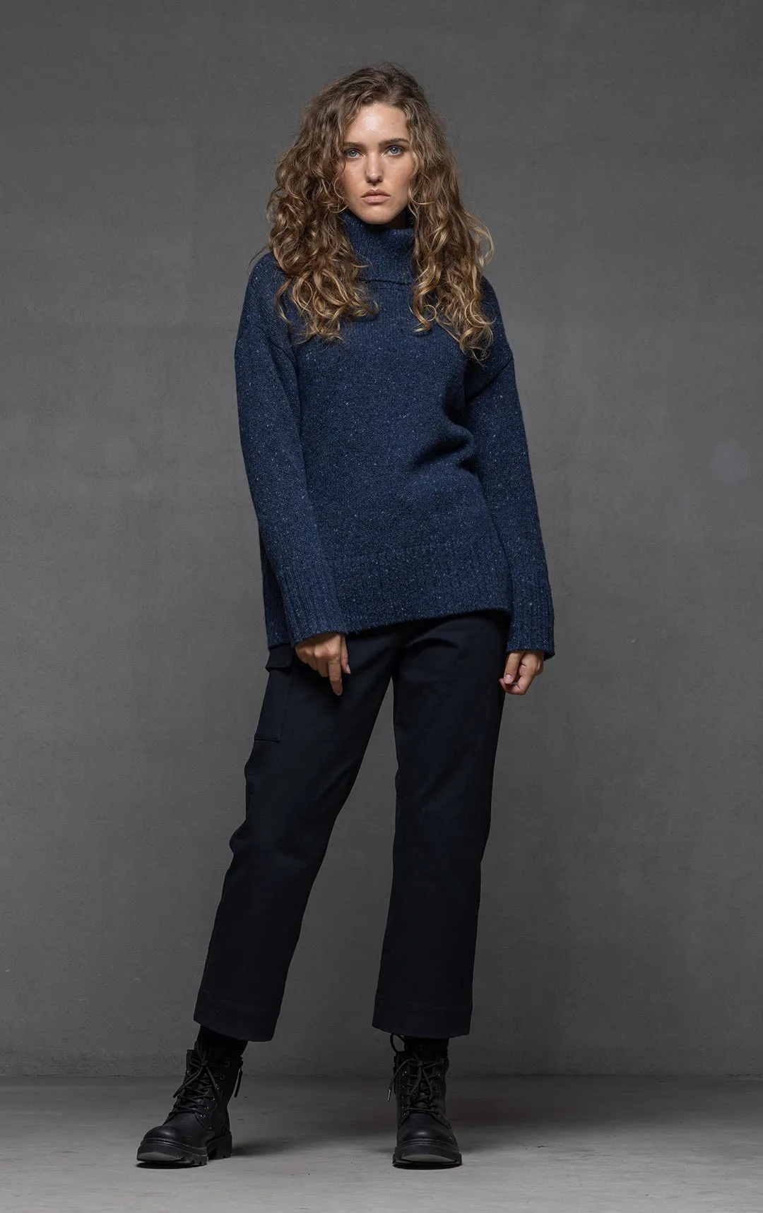 3GG MERINO ALPACA BLEND TURTLENECK  - CLEARANCE