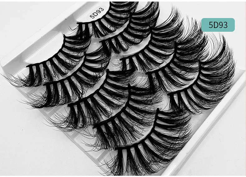 5 pairs of 25mm Imitation mink eyelashes