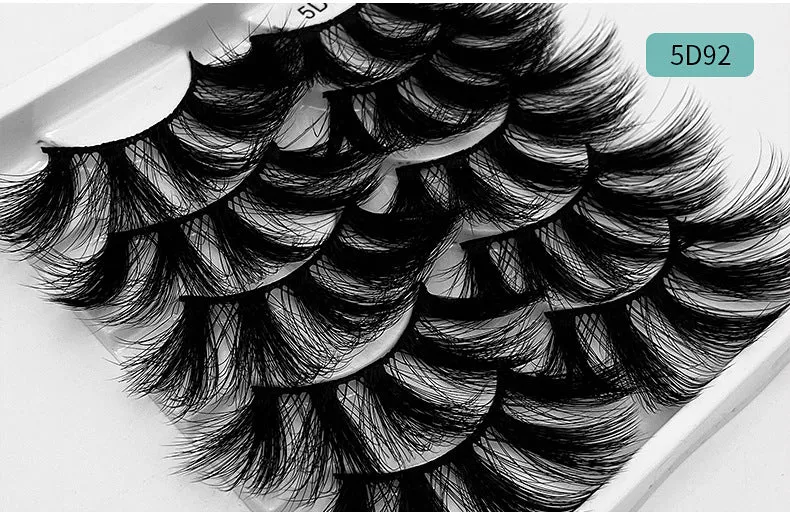 5 pairs of 25mm Imitation mink eyelashes