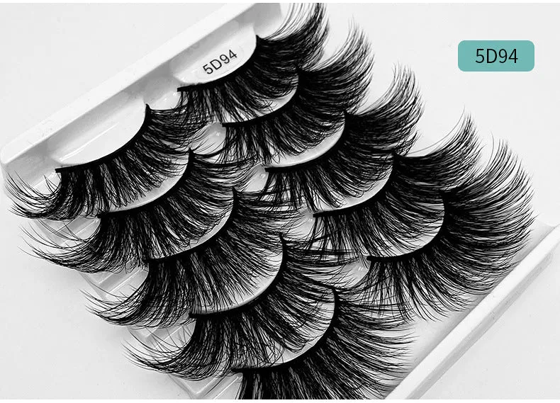 5 pairs of 25mm Imitation mink eyelashes