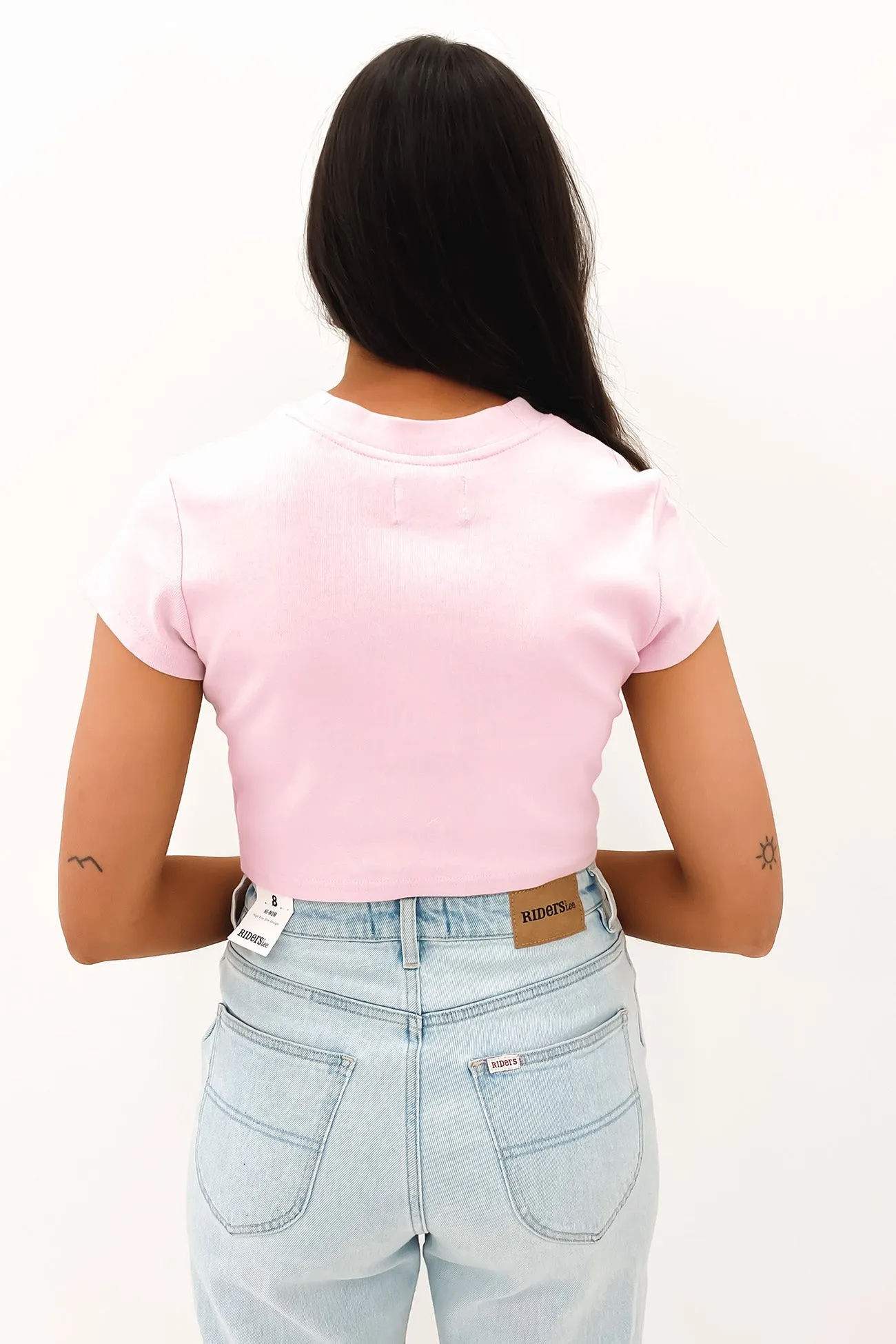 A 90s Crop Tee Cherry Blossom