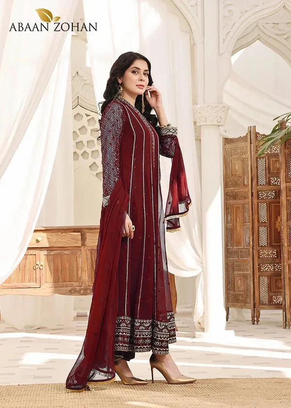 Abaan Zohan - Kashish Collection - Maroon