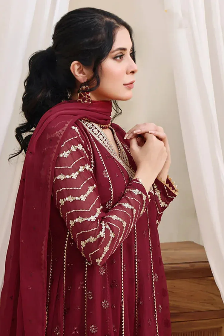 Abaan Zohan - Nayaab Collection - Maroon