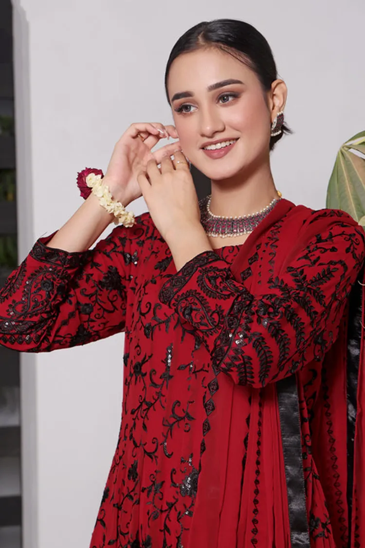 Abaan Zohan - Siyaah Collection - Red & Black