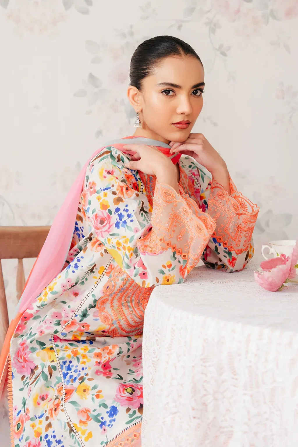 Afrozeh - AL 24 V1 06 Sundance The Floral Charm Embroidered Lawn Collection