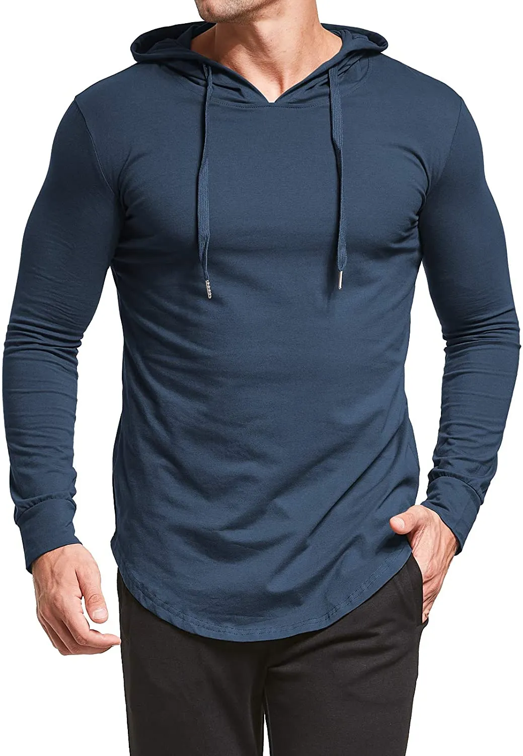 Aiyino Men's S-5X Short/Long Sleeve Fashion Athletic Hoodies Sport Sweatshirt  Pullover