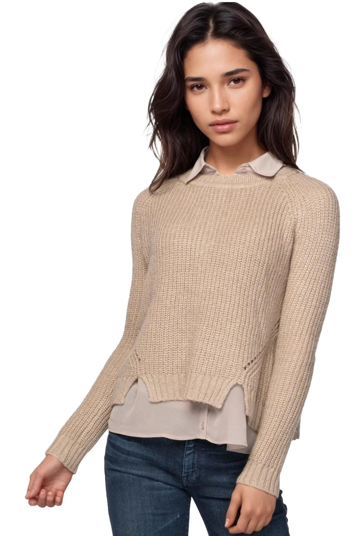 All-in-one Sweater Knit Shirting Combo