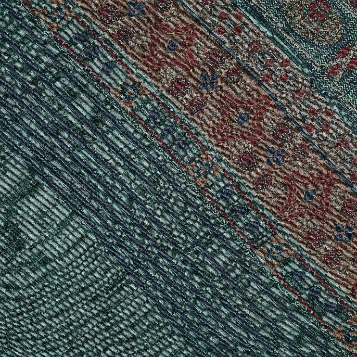 Ares Sea Green Wool Jacquard Lohi