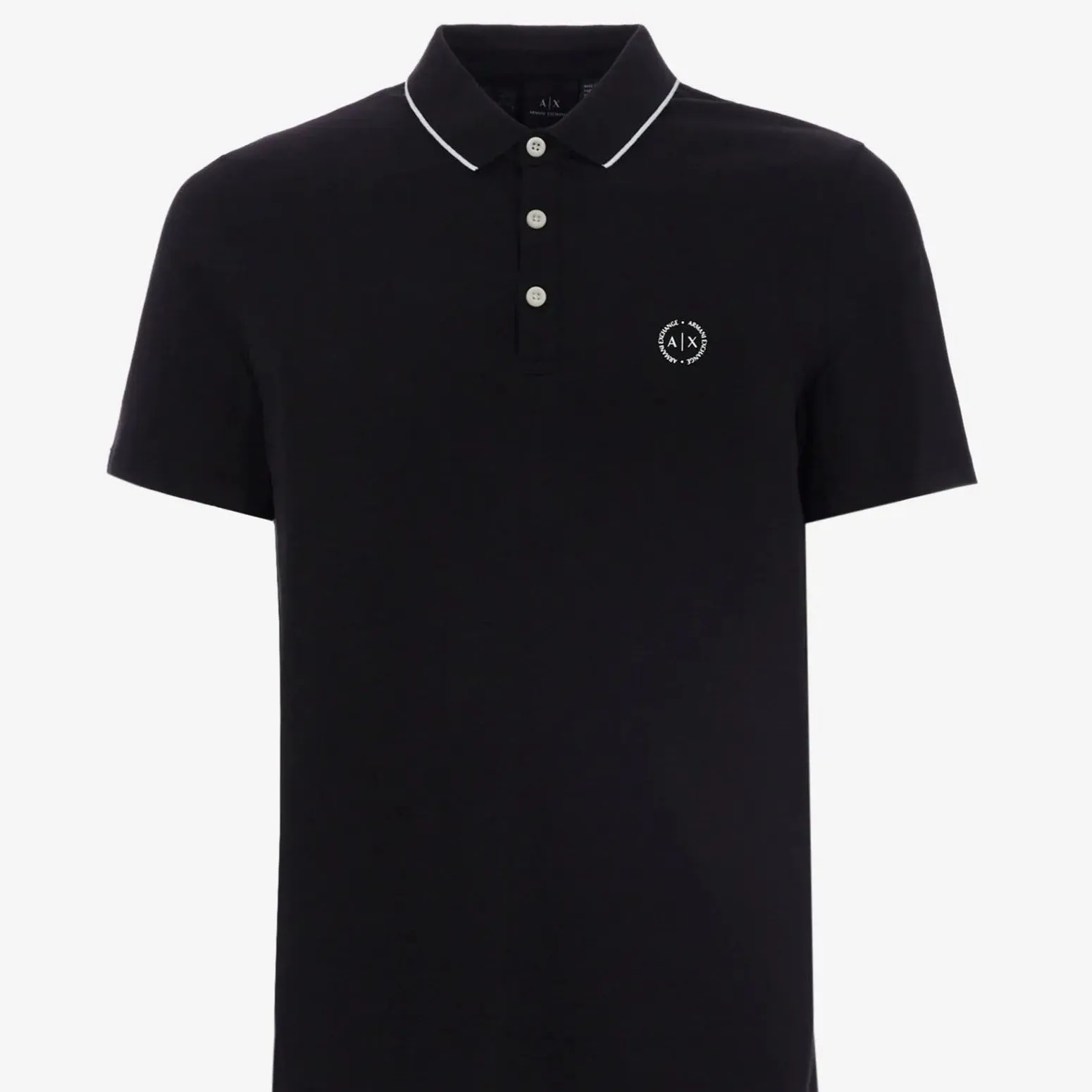 Armani Exchange Black Polo