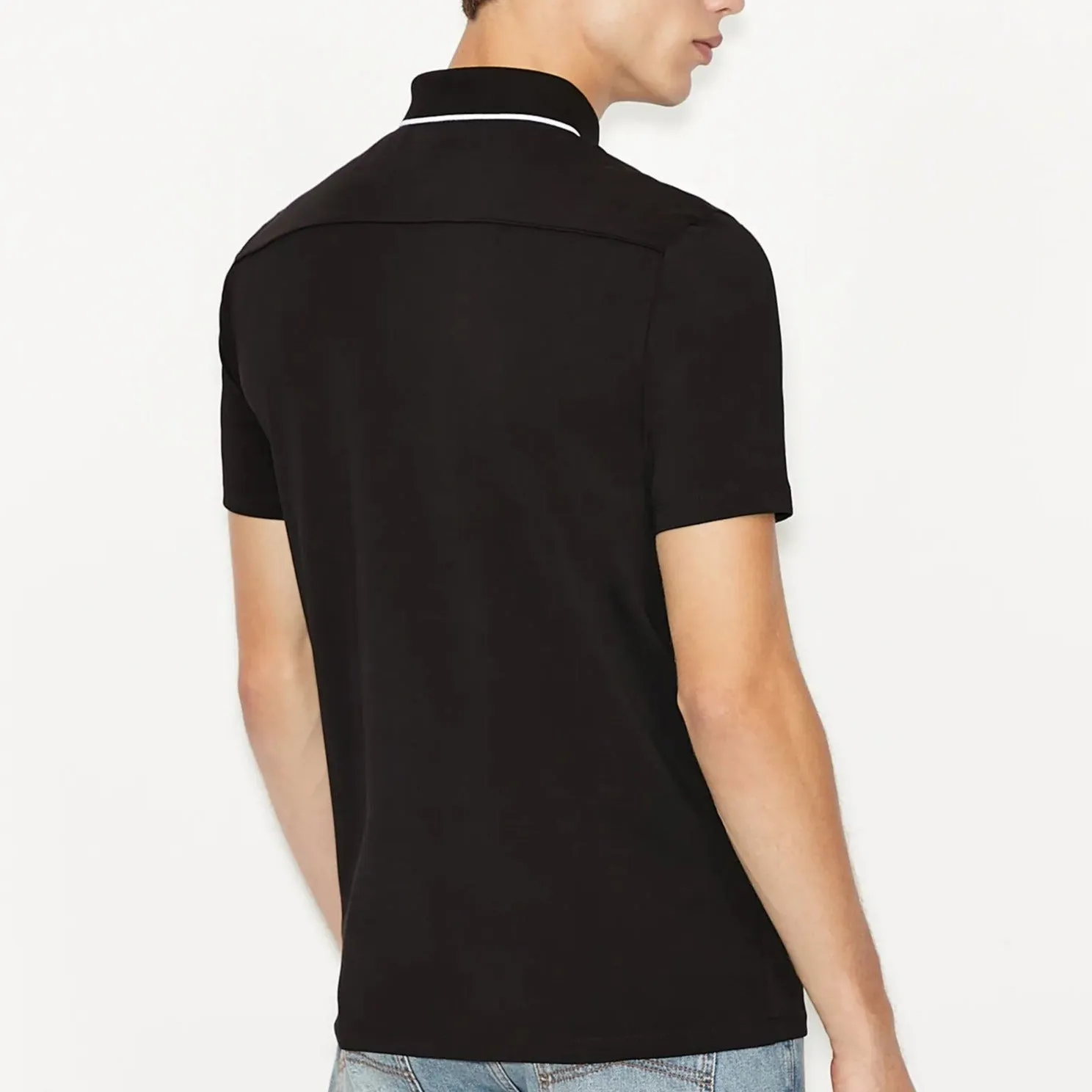 Armani Exchange Black Polo