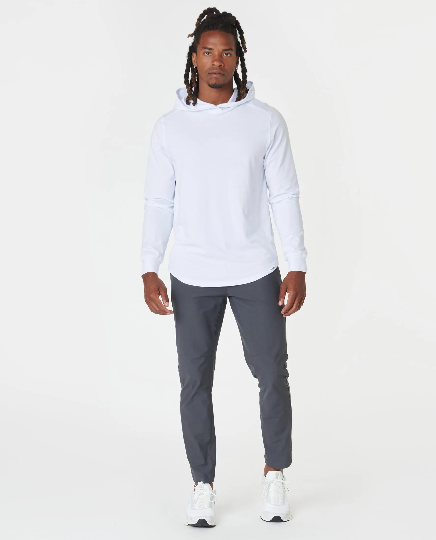 Aviation Tee Hooded LS White