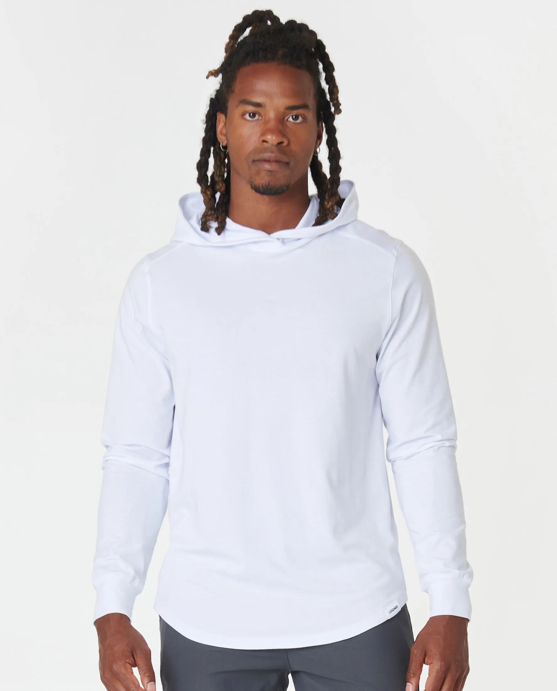 Aviation Tee Hooded LS White