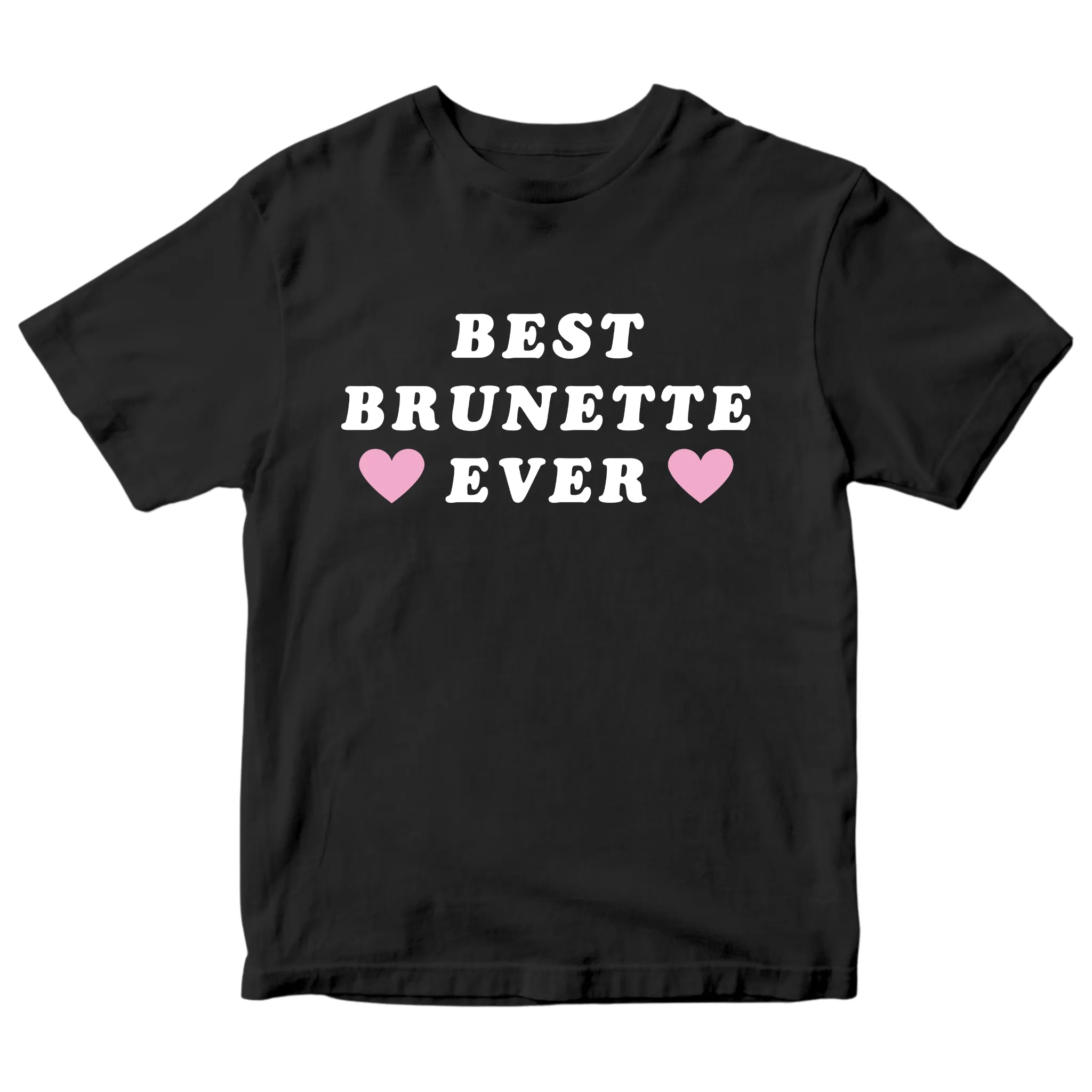 BEST BRUNETTE EVER, BABY TEE - SORT