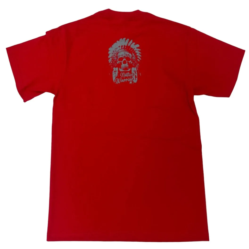 BILLIONAIRE Native Graphic T-Shirt - Red