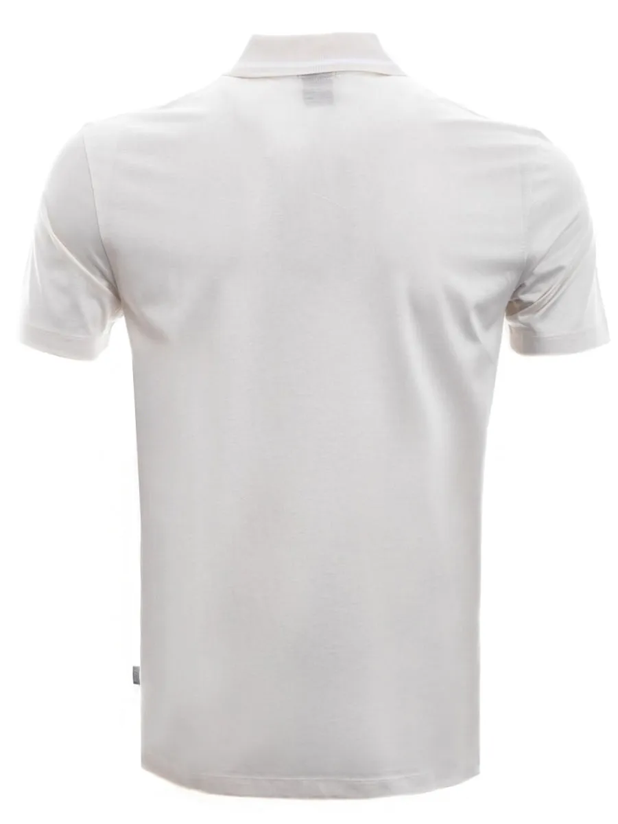 BOSS Parlay 124 Polo Shirt in Off White