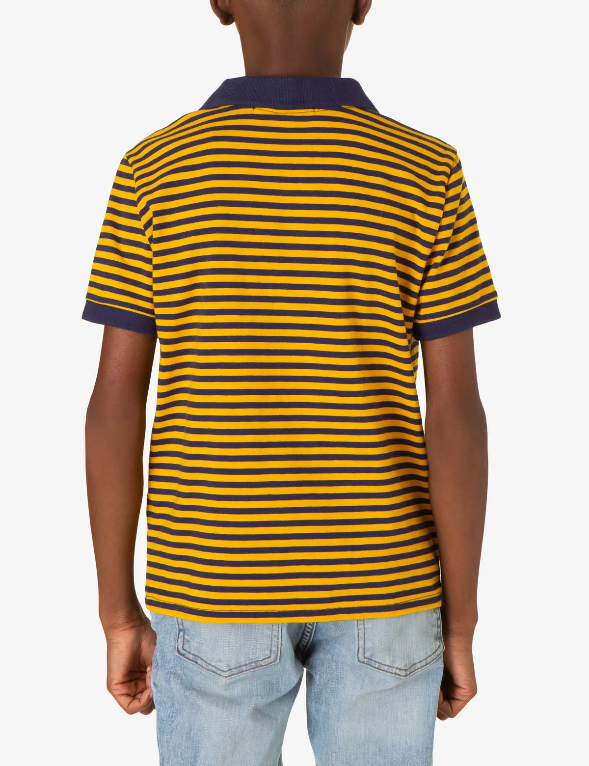 BOYS YARN DYE MULTI STRIPE POLO SHIRT