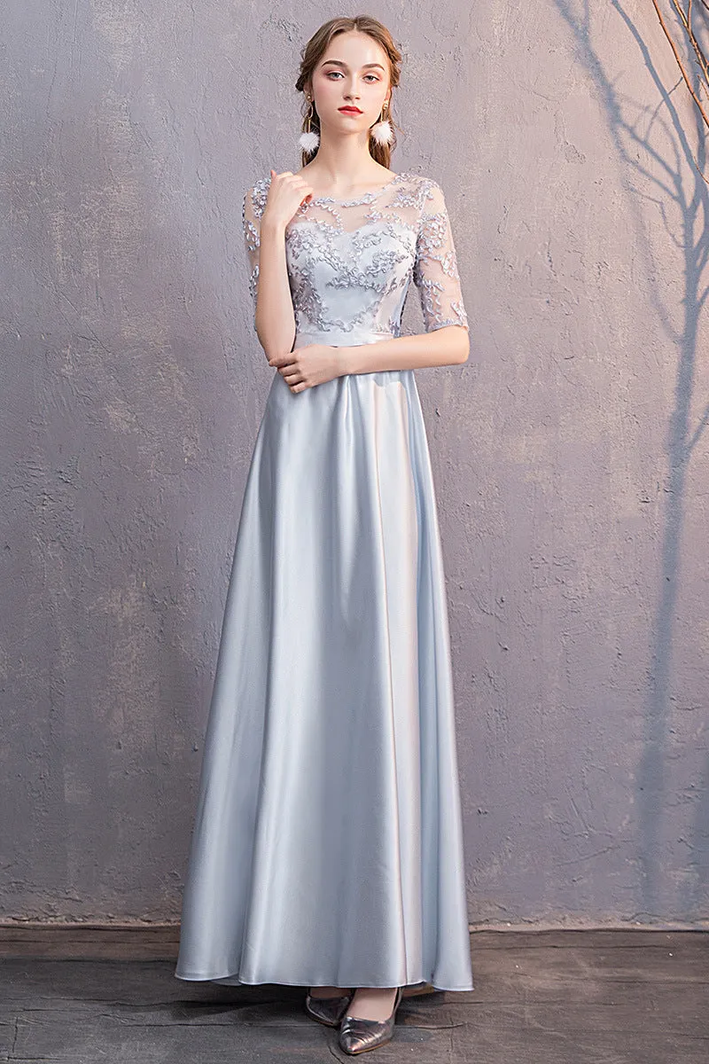 Bridesmaid Dress Long New Slimming Long Sleeve Chorus Banquet Graduation Sisters Group Slim Evening Dress Fairy Dress