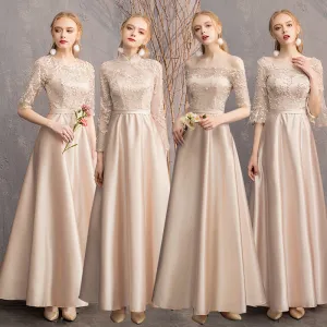 Bridesmaid Dress Long New Slimming Long Sleeve Chorus Banquet Graduation Sisters Group Slim Evening Dress Fairy Dress