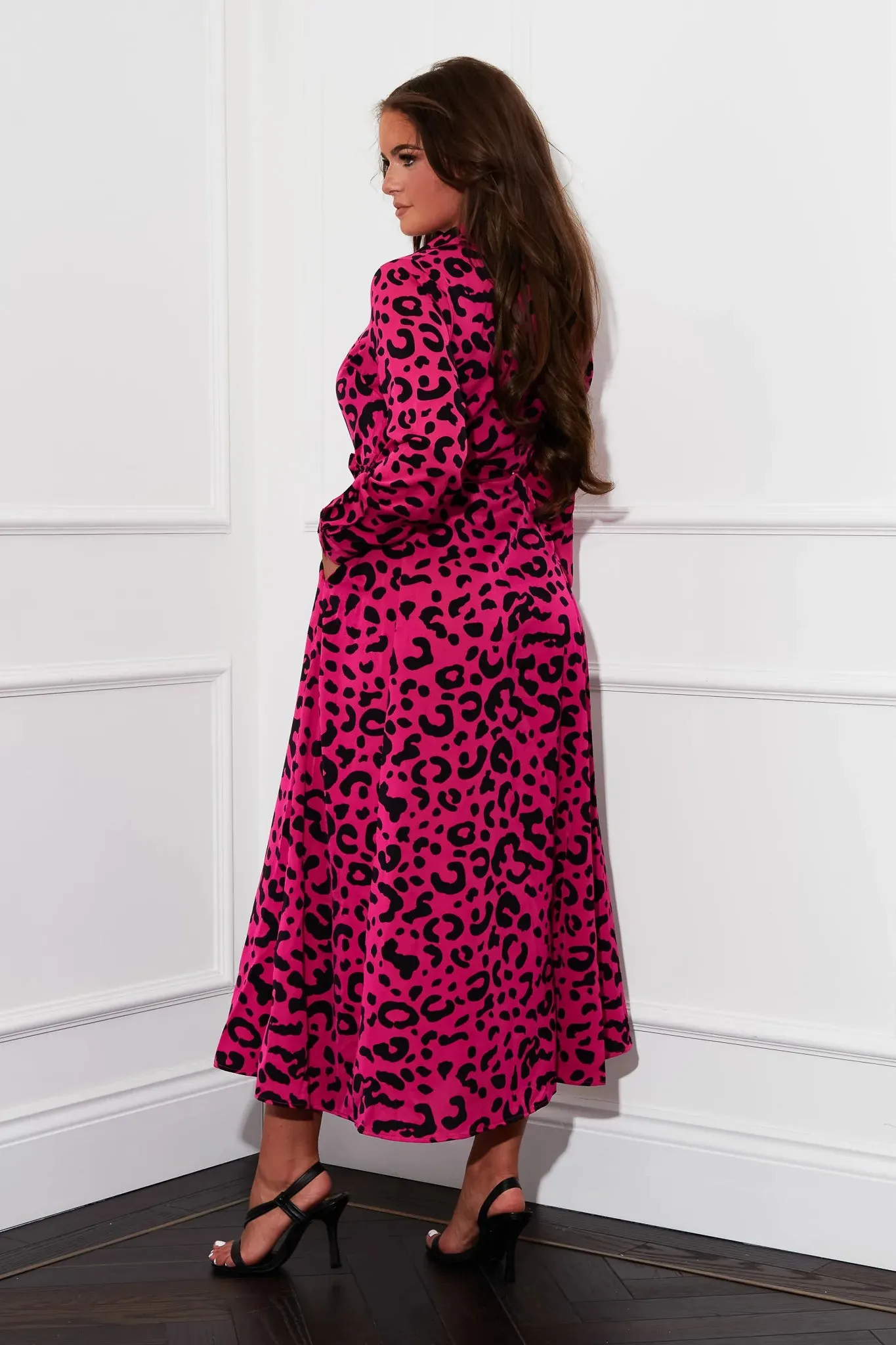 Brielle Shirt Maxi Dress (Pink)