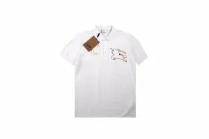 Burberry Embroidered Knight Polo - White