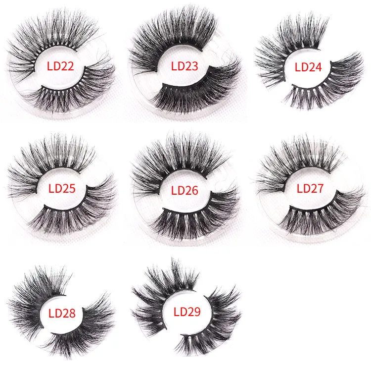 bushy 25mm mink false eyelashes