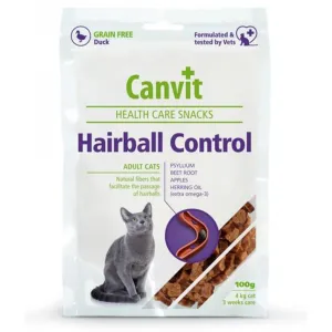 Canvit Health Care Snacks Hairball Control For Adult Cats - Duck100 g