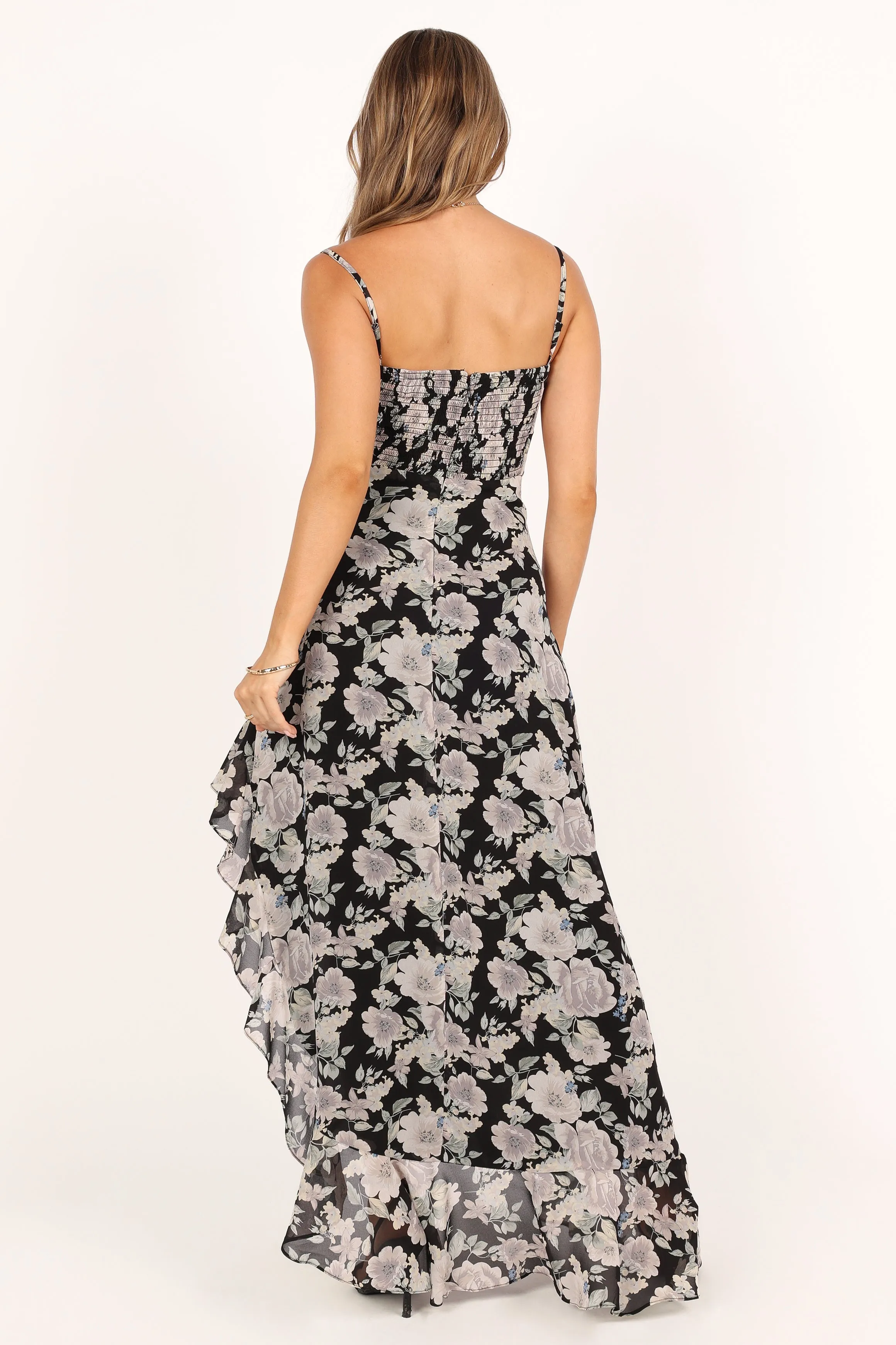 Charmaine Maxi Dress - Black Floral