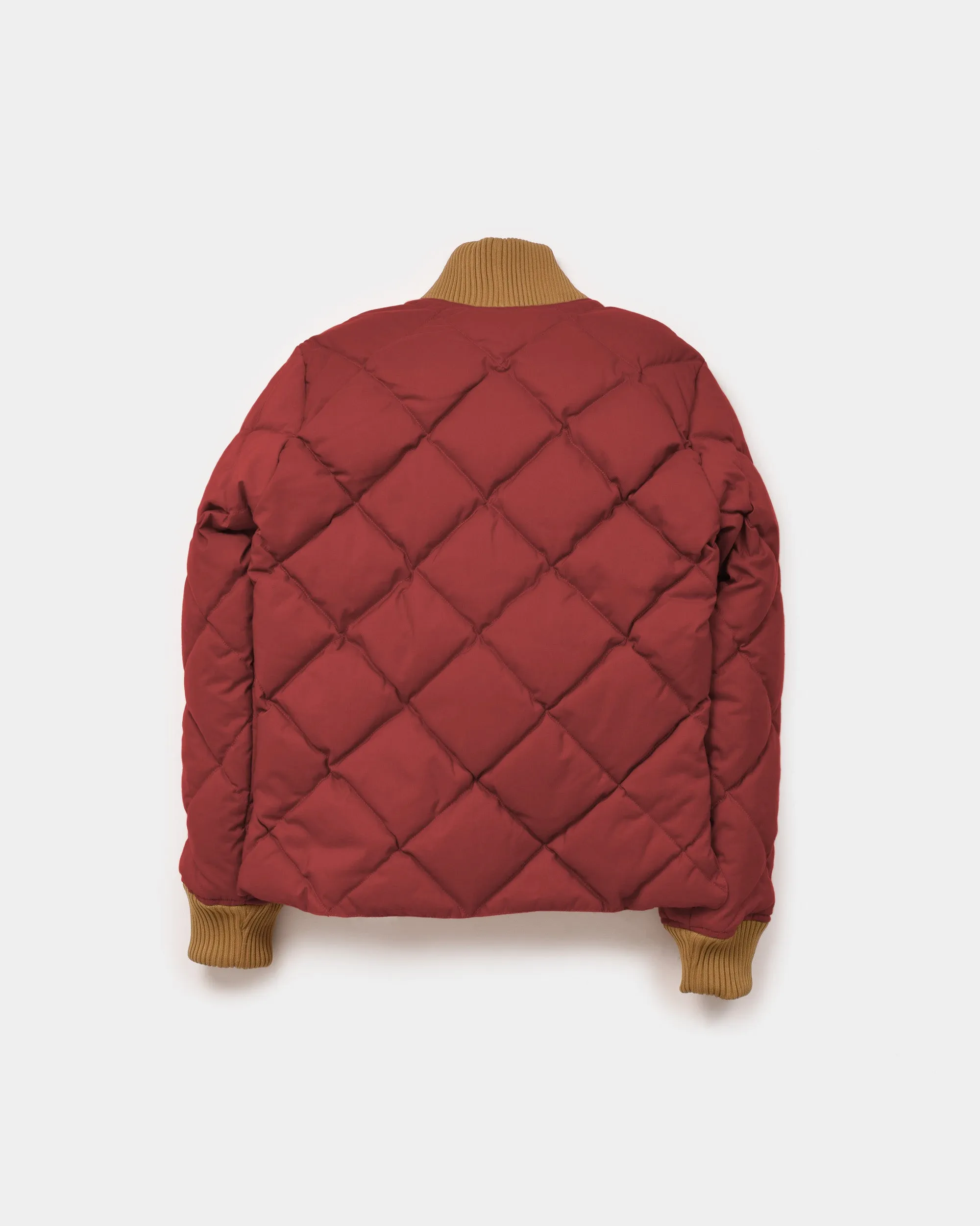 Diagonal Quilt Sweater - Red (Final Sale)