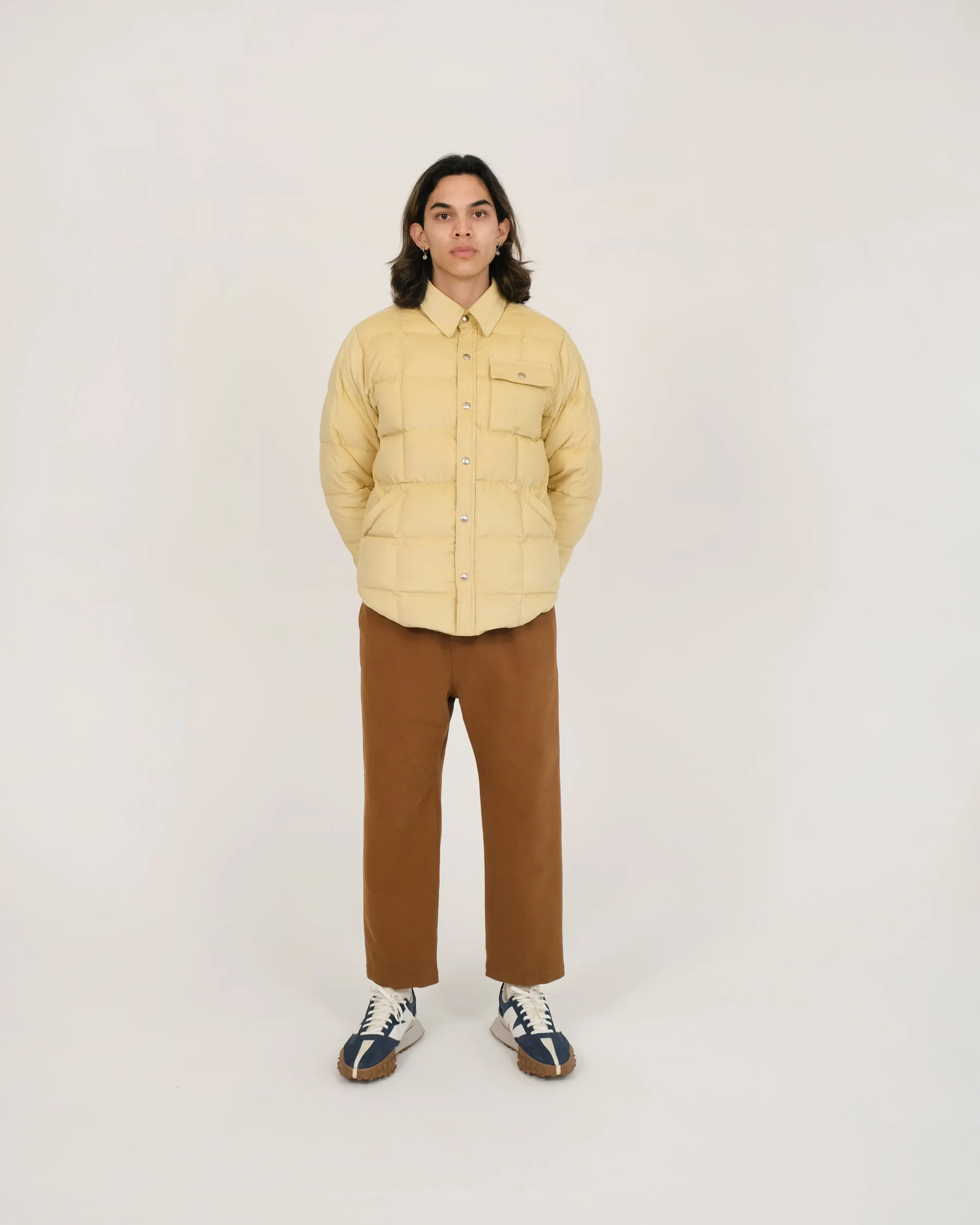 Down Shirt - Corduroy - Light Fawn (Final Sale)