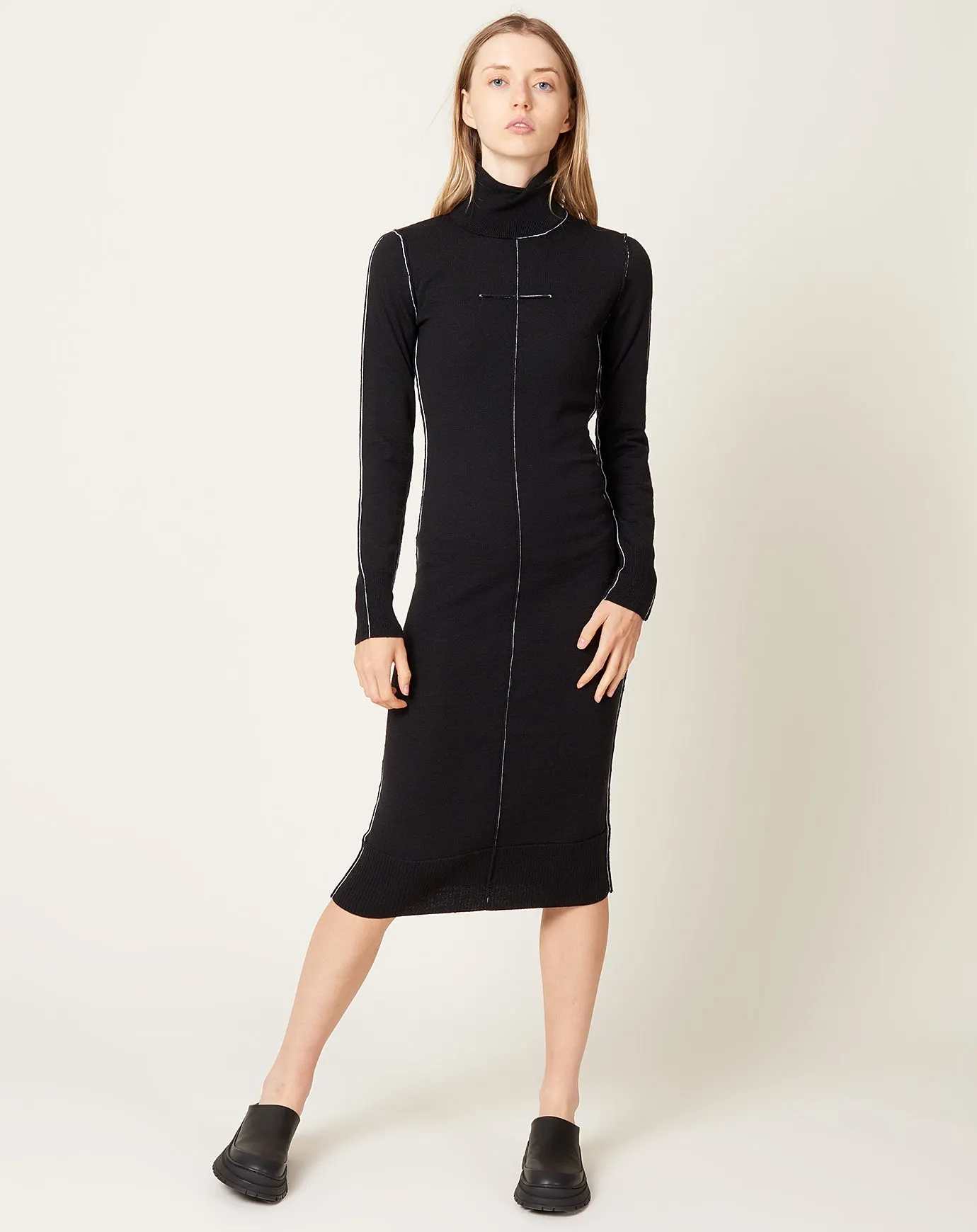 Essentials Knit Dress in Black