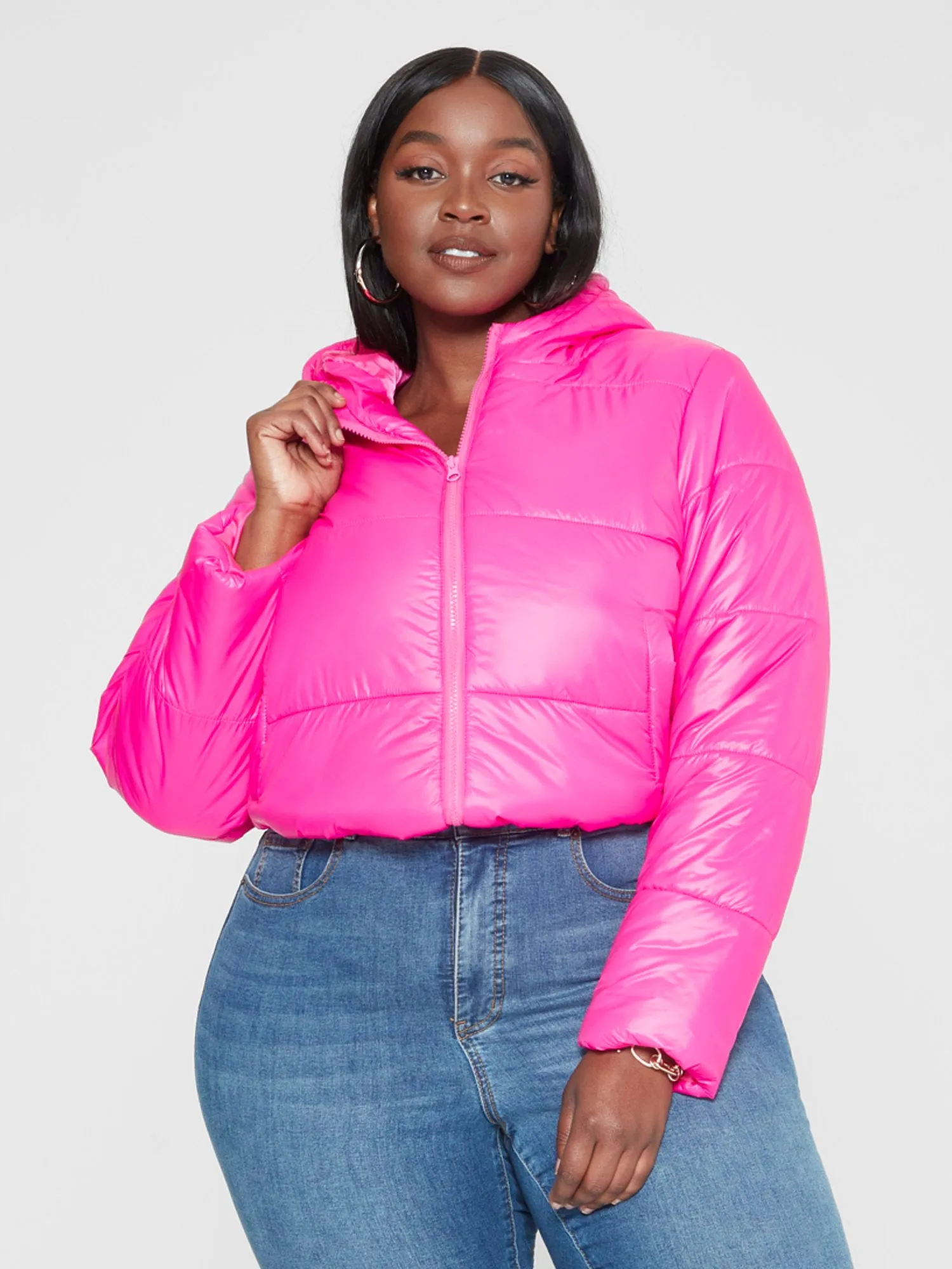 Farrah Short Hooded Puffer Coat