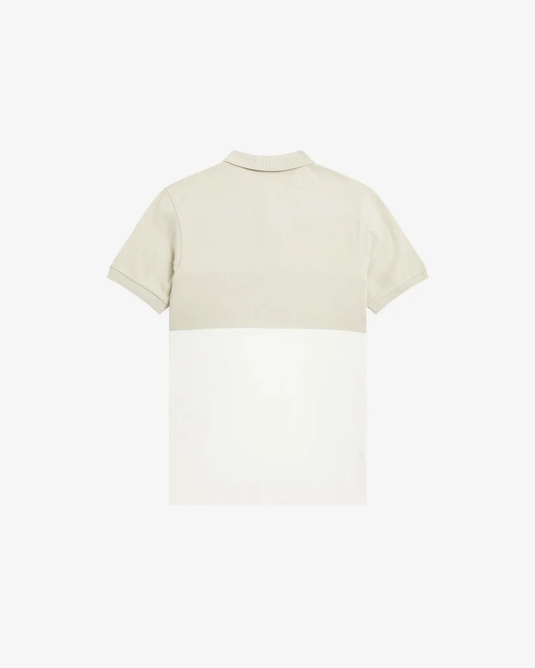 Fred Perry Embroidered Panel Polo Shirt Oyster