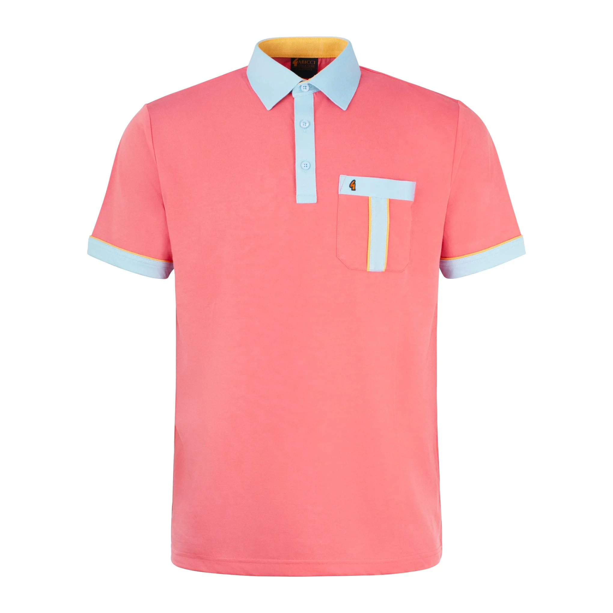 Gabicci Classic Pocket Polo Shirt Coral