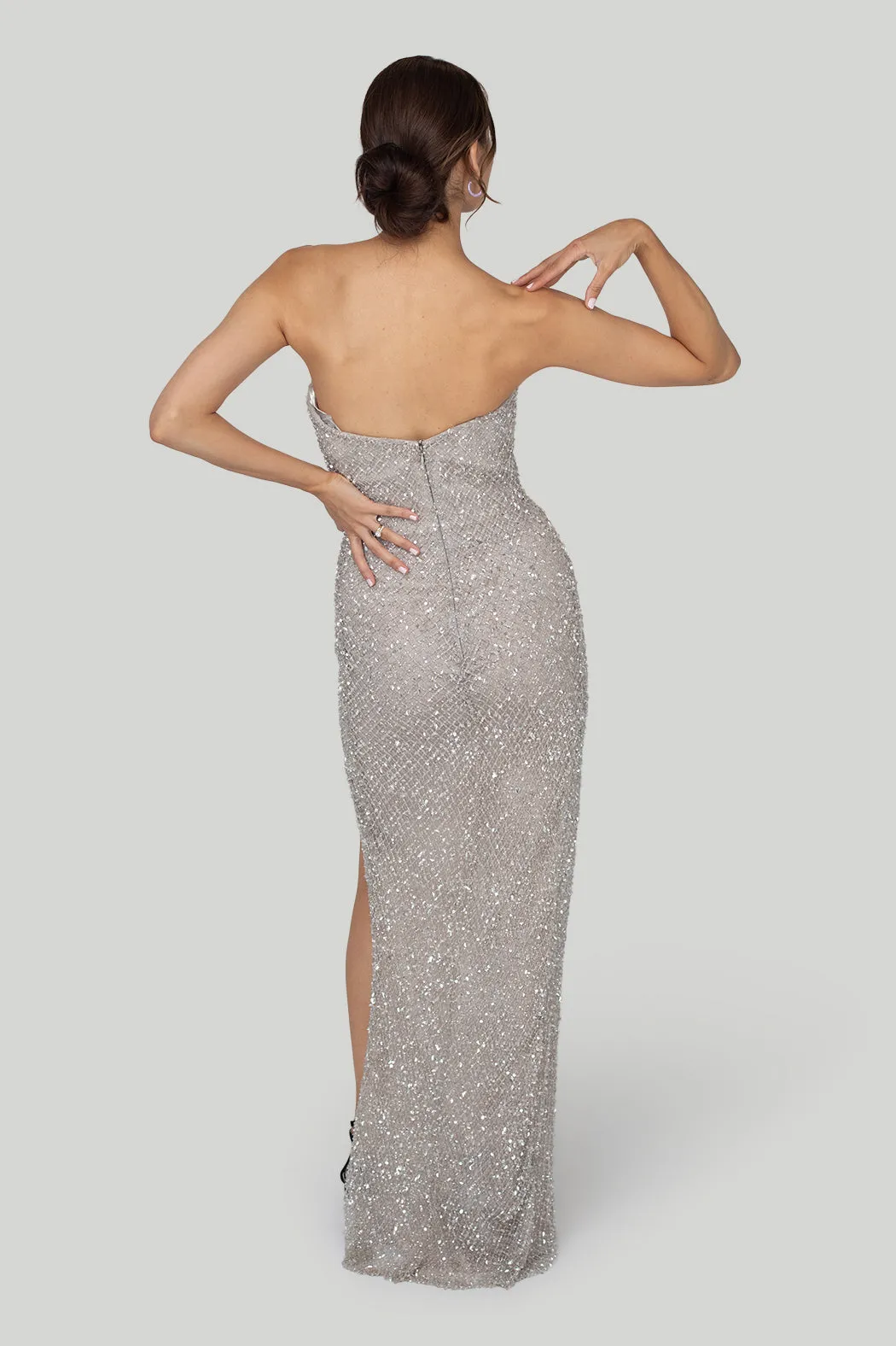 Gemy Maalouf - Strapless Beaded Gown