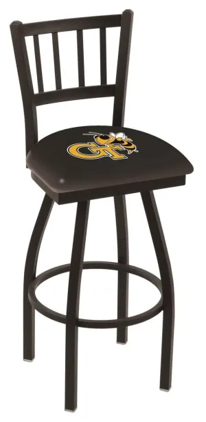 Georgia Tech Yellow Jackets HBS "Jail" Back Swivel Bar Stool Seat Chair