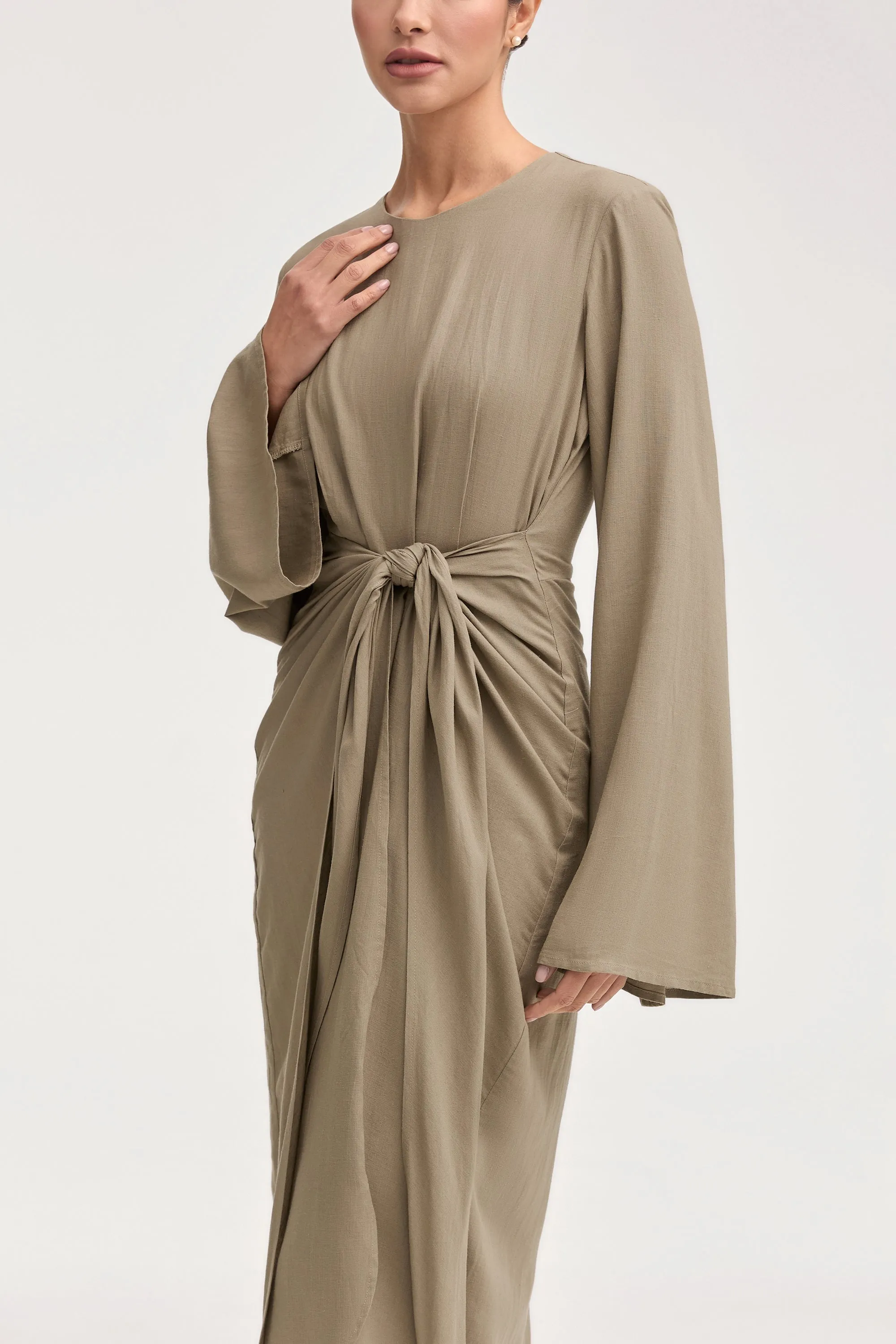 Hanadi Wrap Maxi Dress - Desert Sage