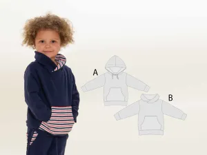 Hoodie pattern pdf FLY by Patternforkids