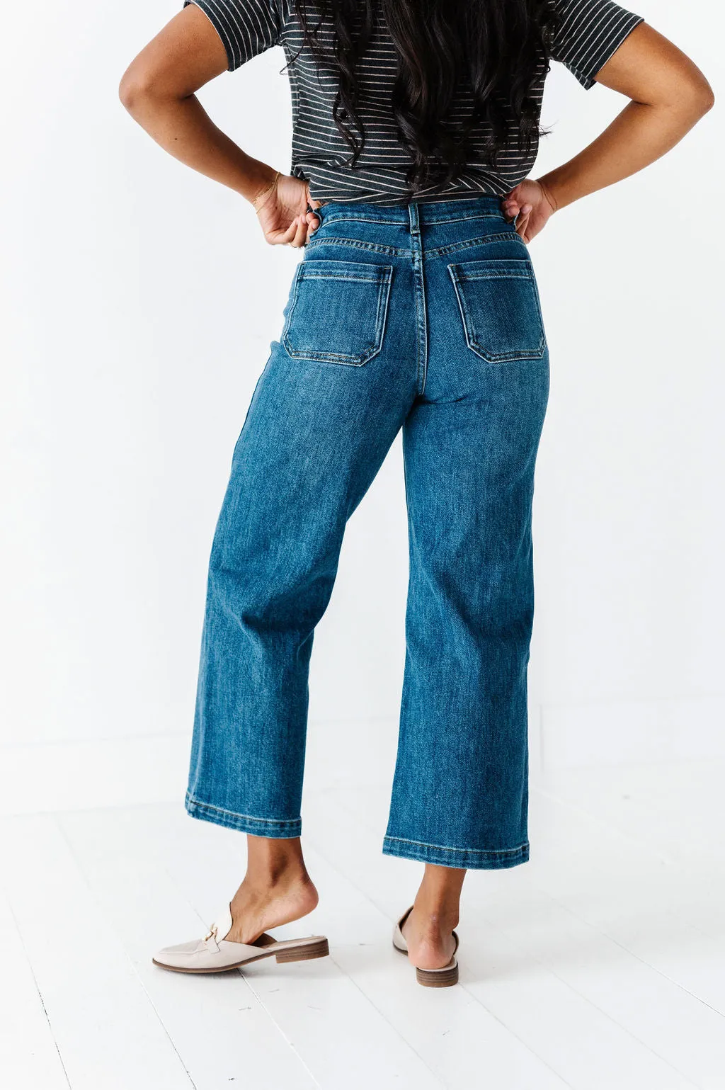 Jenny Straight Leg Jeans in Denim