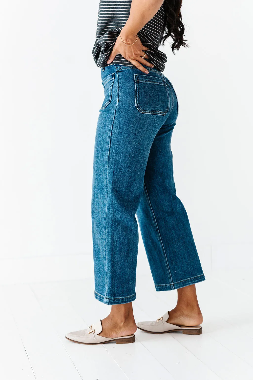 Jenny Straight Leg Jeans in Denim