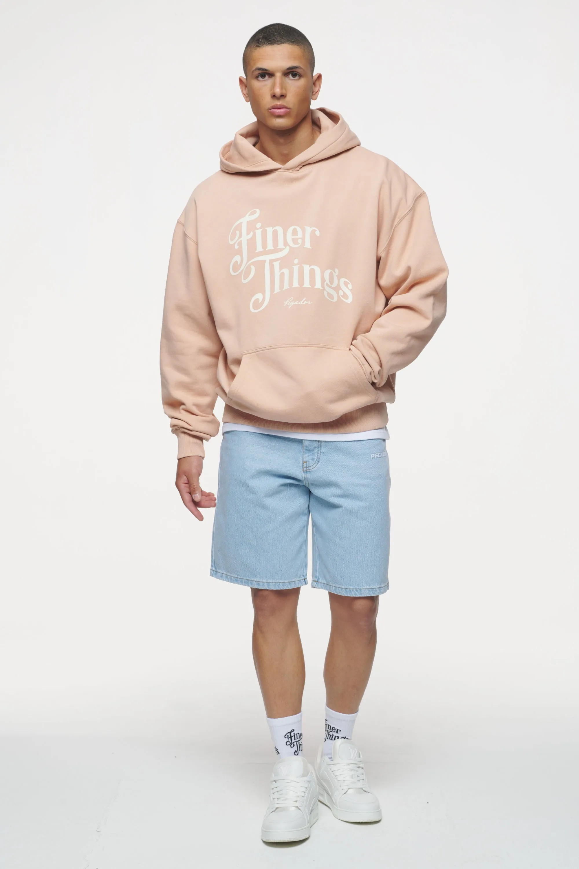 Kirk Oversized Hoodie Vintage Washed Tuscan Rose